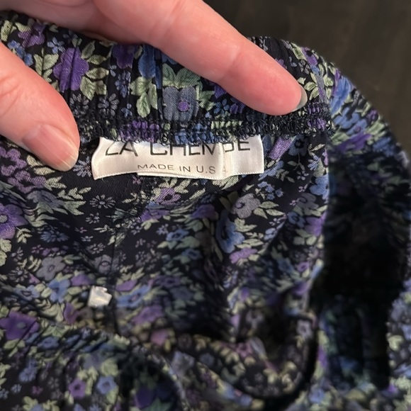 La Chemise Blue Floral Midi Skirt Size 24 - Picture 4 of 8